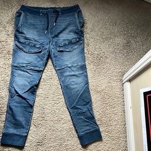 Mens Jean Joggers (Size L)